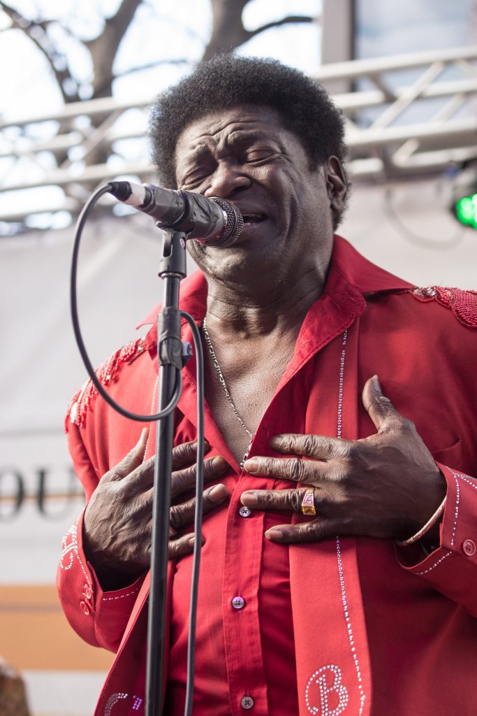 Charles Bradley singing from heart to people